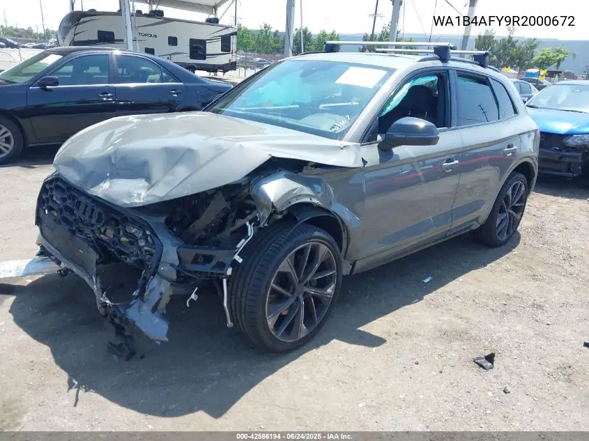 2024 Audi Sq5 Premium Plus Tfsi Quattro Tiptronic VIN: WA1B4AFY9R2000672 Lot: 42586194
