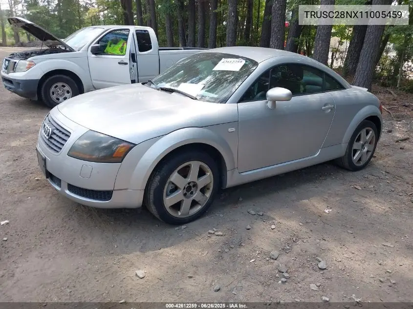 2001 Audi Tt VIN: TRUSC28NX11005459 Lot: 42612259