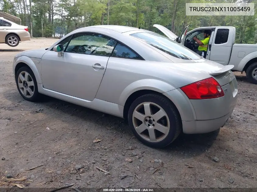 2001 Audi Tt VIN: TRUSC28NX11005459 Lot: 42612259