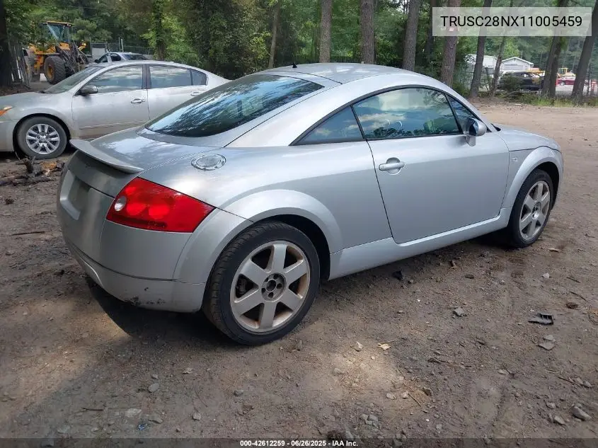 2001 Audi Tt VIN: TRUSC28NX11005459 Lot: 42612259