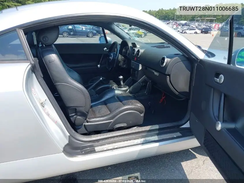 2001 Audi Tt VIN: TRUWT28N011006685 Lot: 42639394