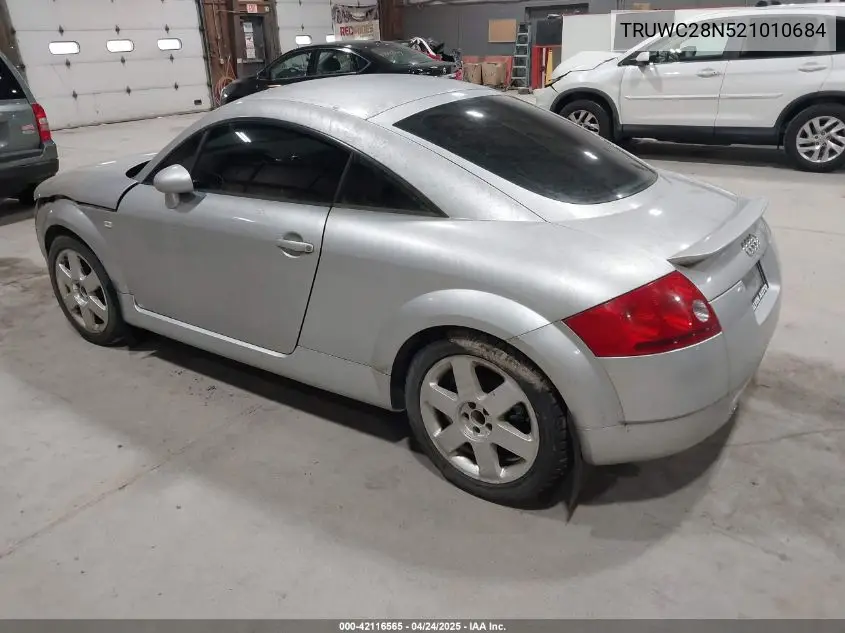2002 Audi Tt 1.8L VIN: TRUWC28N521010684 Lot: 42116565