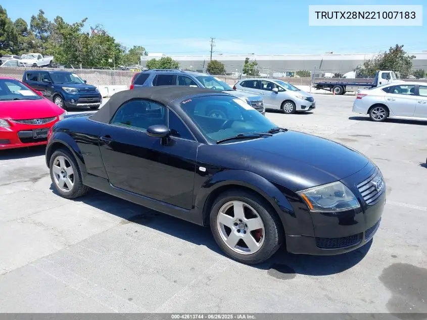 2002 Audi Tt 1.8L VIN: TRUTX28N221007183 Lot: 42613744