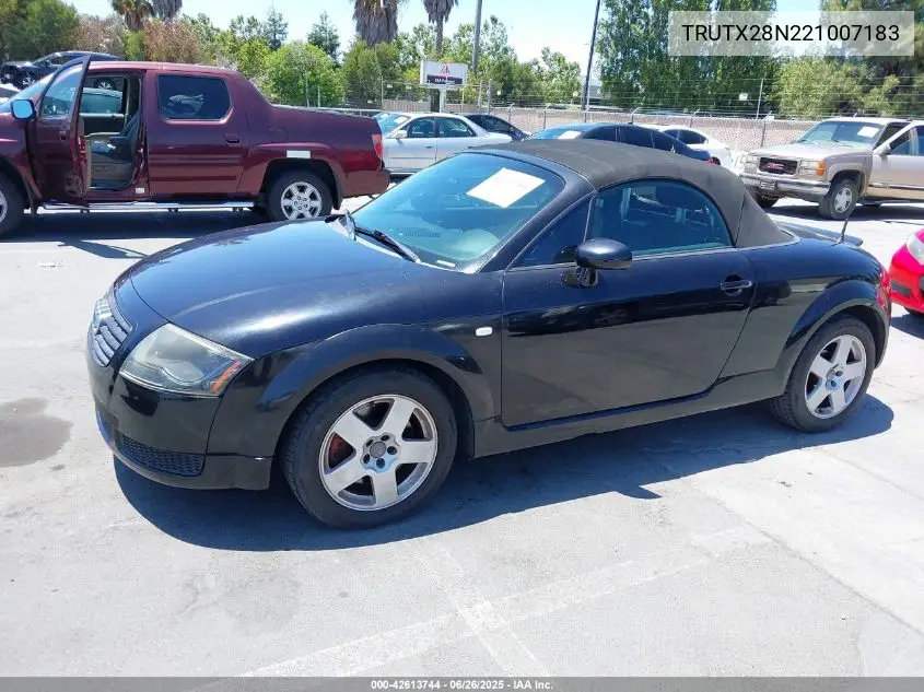 2002 Audi Tt 1.8L VIN: TRUTX28N221007183 Lot: 42613744