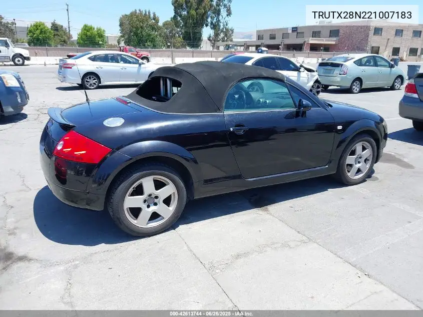 2002 Audi Tt 1.8L VIN: TRUTX28N221007183 Lot: 42613744