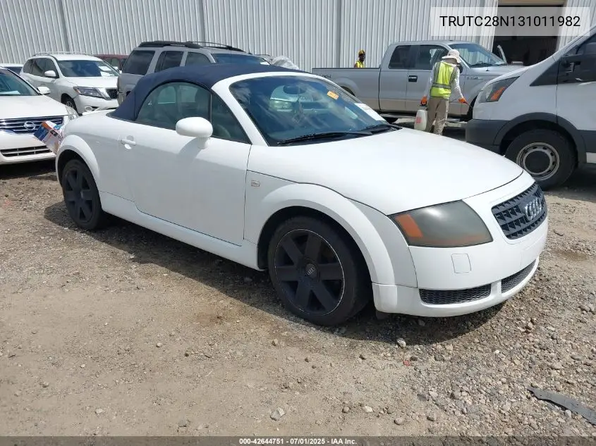 2003 Audi Tt 1.8L VIN: TRUTC28N131011982 Lot: 42644751
