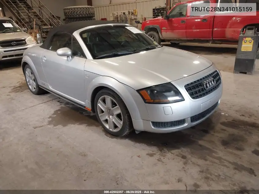 2004 Audi Tt 1.8L VIN: TRUTC28N341015159 Lot: 42502257