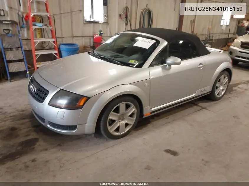 2004 Audi Tt 1.8L VIN: TRUTC28N341015159 Lot: 42502257