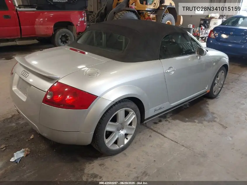 2004 Audi Tt 1.8L VIN: TRUTC28N341015159 Lot: 42502257