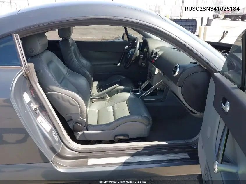 2004 Audi Tt 1.8L VIN: TRUSC28N341025184 Lot: 42520945