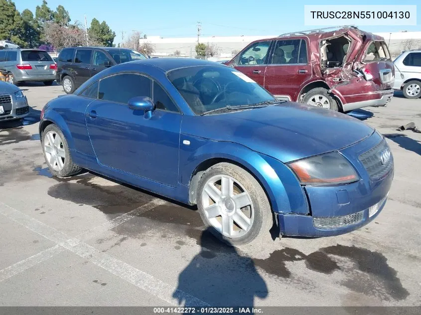 2005 Audi Tt 1.8L VIN: TRUSC28N551004130 Lot: 42267826