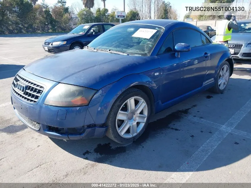 2005 Audi Tt 1.8L VIN: TRUSC28N551004130 Lot: 42267826