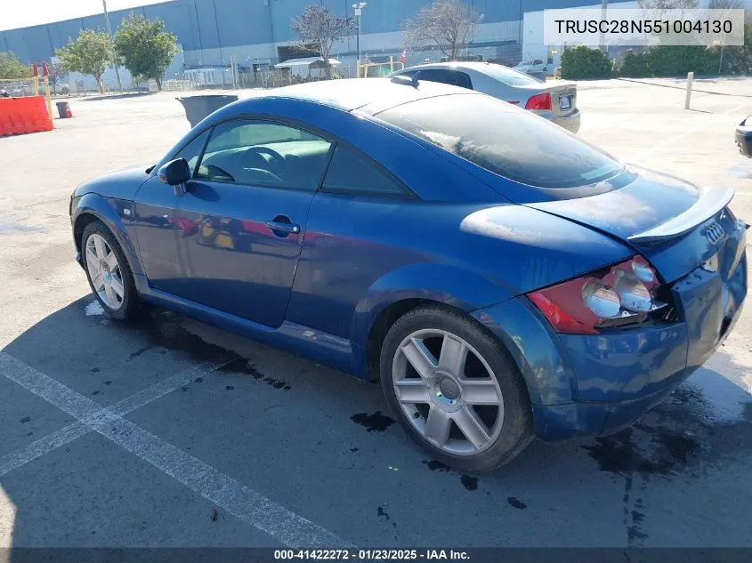 2005 Audi Tt 1.8L VIN: TRUSC28N551004130 Lot: 42267826