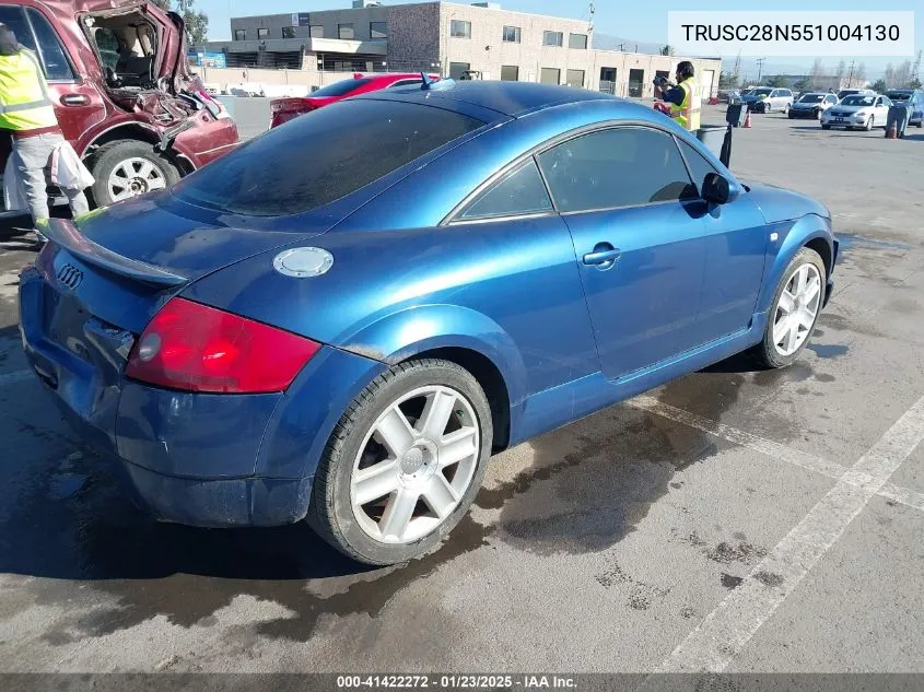 2005 Audi Tt 1.8L VIN: TRUSC28N551004130 Lot: 42267826