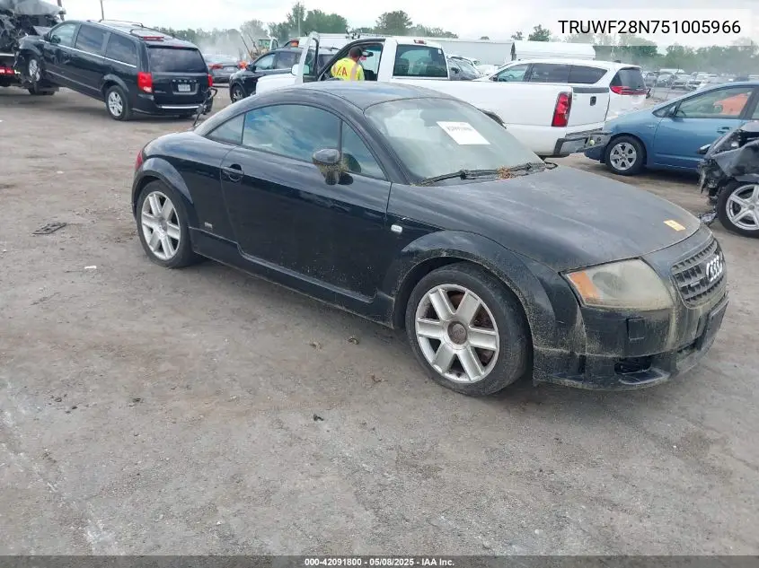 2005 Audi Tt 3.2L VIN: TRUWF28N751005966 Lot: 42091800