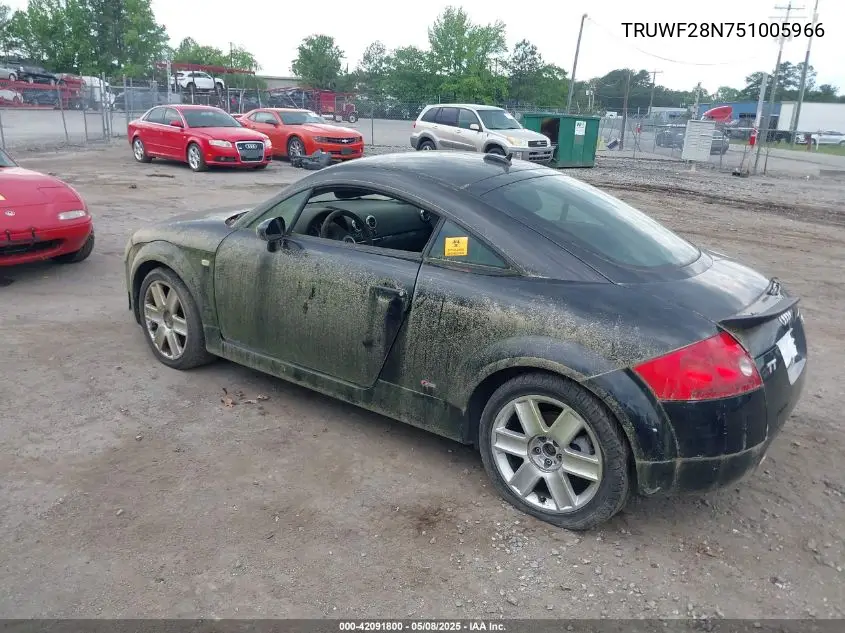 2005 Audi Tt 3.2L VIN: TRUWF28N751005966 Lot: 42091800