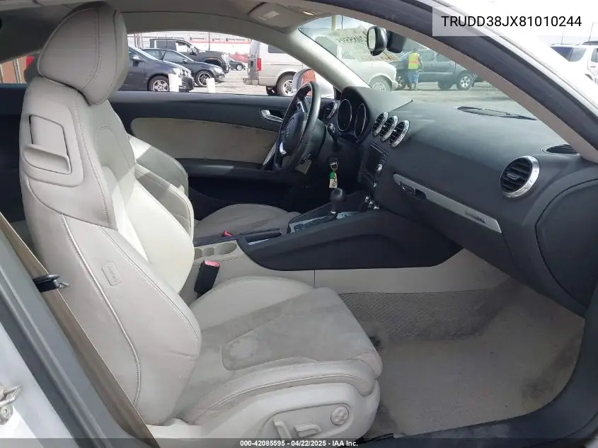 2008 Audi Tt 3.2 VIN: TRUDD38JX81010244 Lot: 42085595