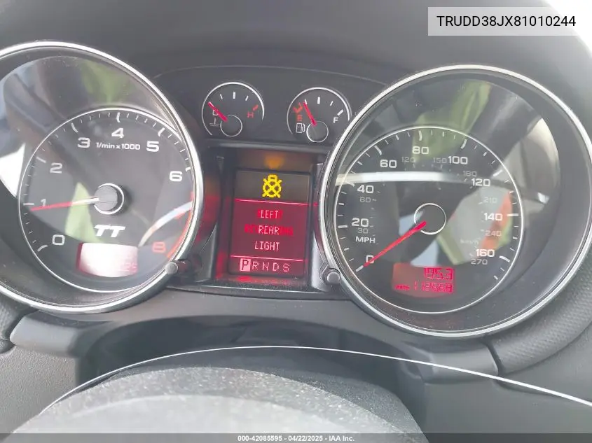 2008 Audi Tt 3.2 VIN: TRUDD38JX81010244 Lot: 42085595