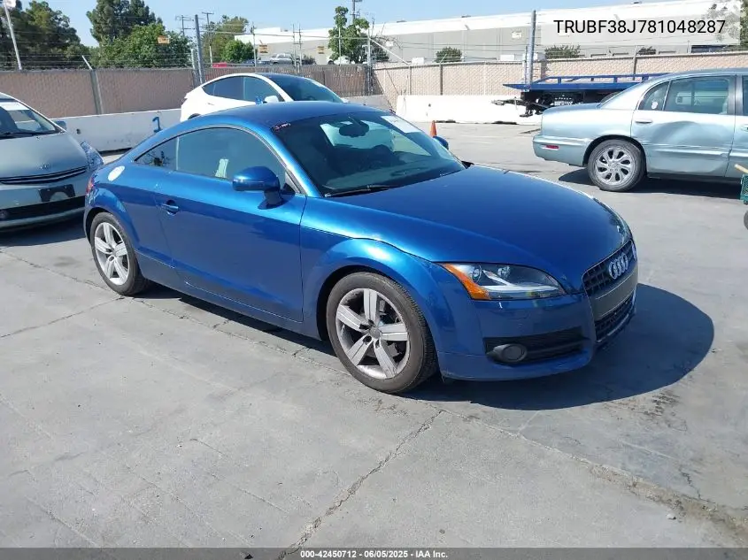 2008 Audi Tt 2.0T VIN: TRUBF38J781048287 Lot: 42450712