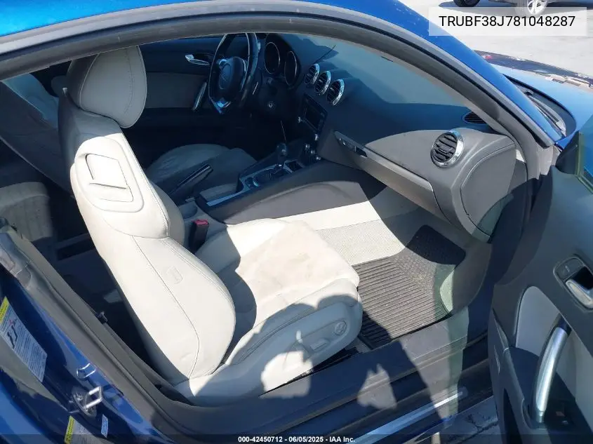 2008 Audi Tt 2.0T VIN: TRUBF38J781048287 Lot: 42450712