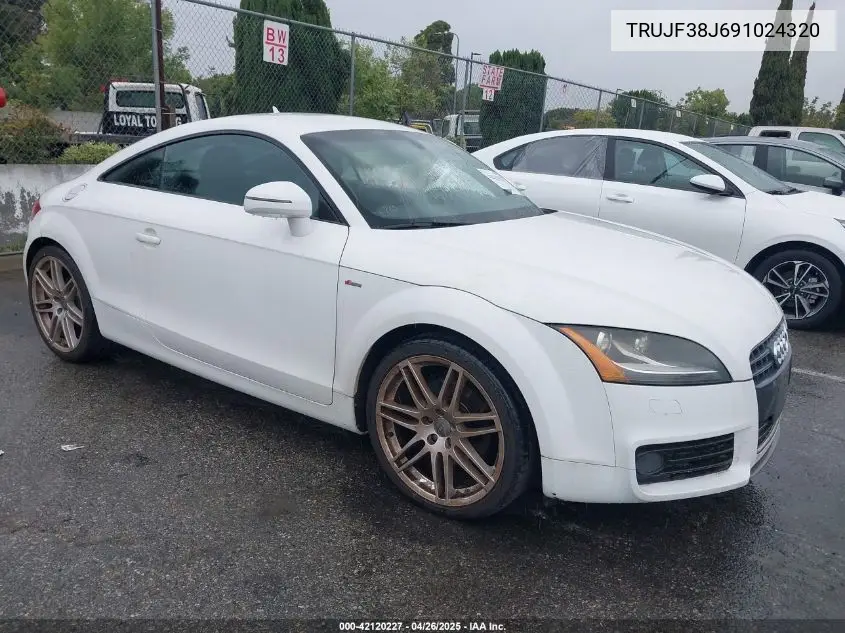 2009 Audi Tt 2.0T VIN: TRUJF38J691024320 Lot: 42120227