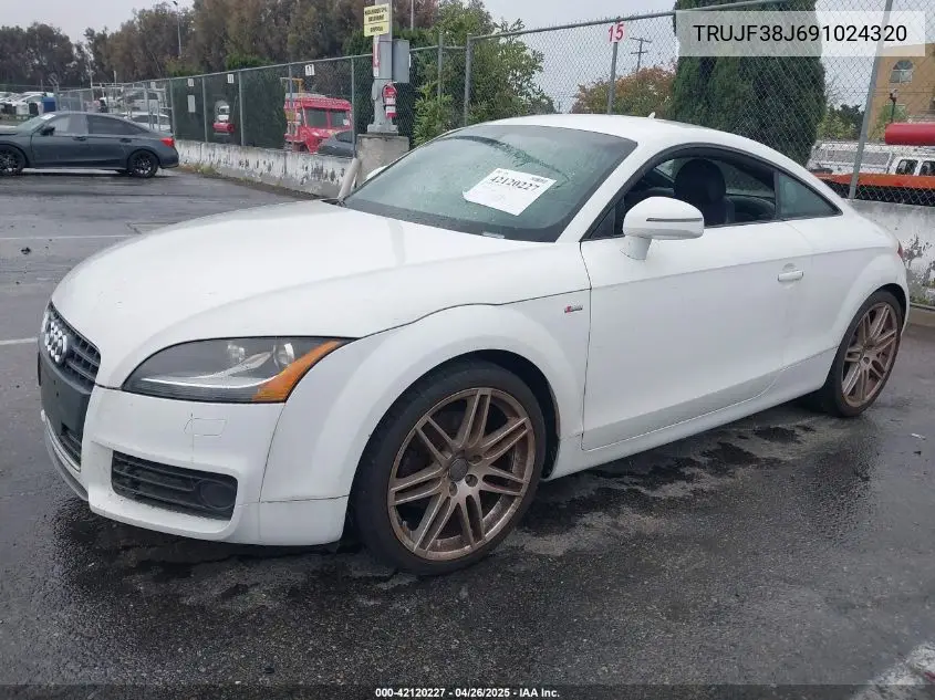 2009 Audi Tt 2.0T VIN: TRUJF38J691024320 Lot: 42120227