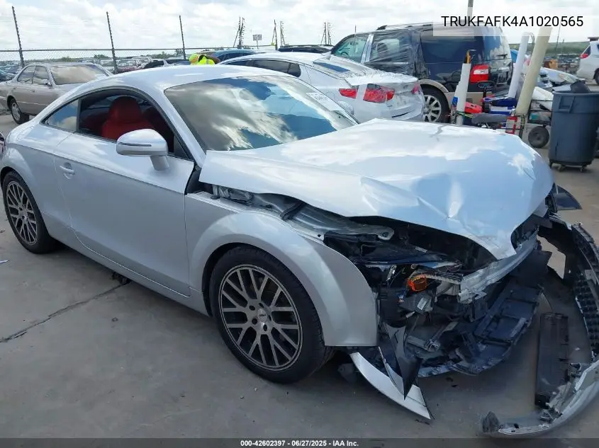 2010 Audi Tt 2.0T Premium VIN: TRUKFAFK4A1020565 Lot: 42602397