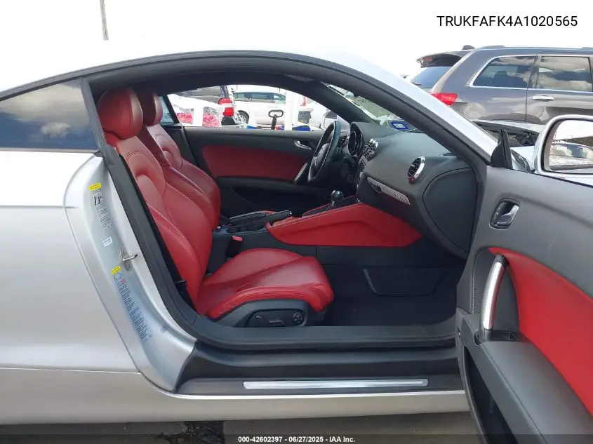 2010 Audi Tt 2.0T Premium VIN: TRUKFAFK4A1020565 Lot: 42602397