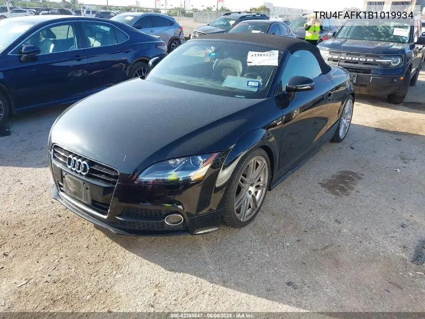 2011 Audi Tt 2.0T Premium Plus VIN: TRU4FAFK1B1019934 Lot: 42385547