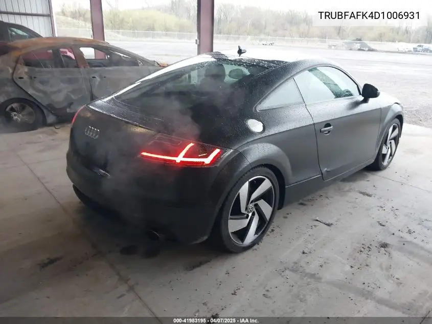 2013 Audi Tt 2.0T Premium Plus VIN: TRUBFAFK4D1006931 Lot: 41983195