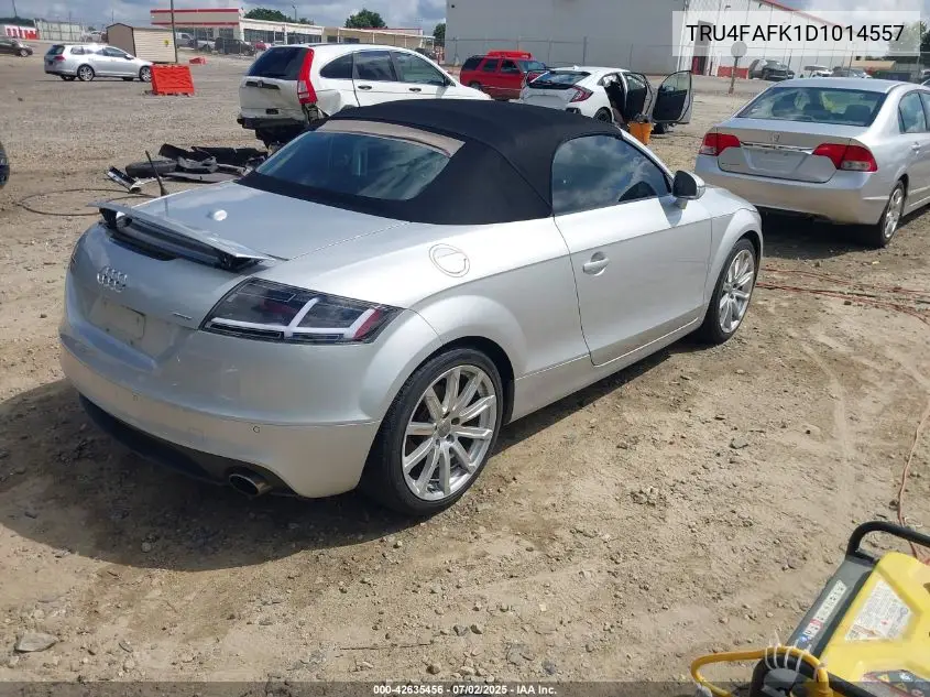 2013 Audi Tt 2.0T Premium Plus VIN: TRU4FAFK1D1014557 Lot: 42635456