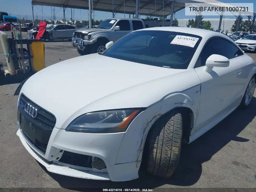 2014 Audi Tt 2.0T VIN: TRUBFAFK8E1000731 Lot: 42218318
