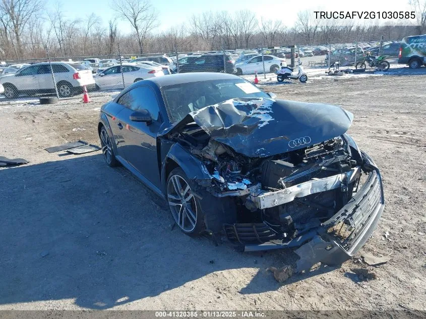 2016 Audi Tt 2.0T VIN: TRUC5AFV2G1030585 Lot: 41320385