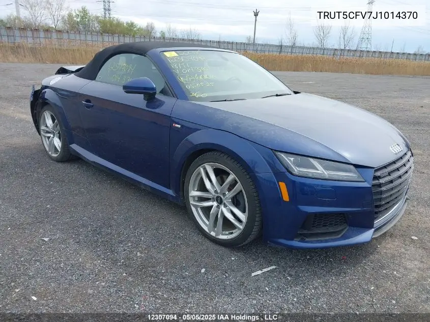 2018 Audi Tt 2.0T VIN: TRUT5CFV7J1014370 Lot: 12307094