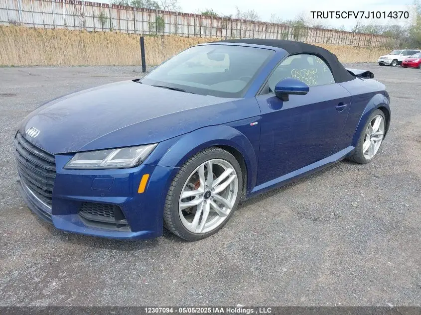 2018 Audi Tt 2.0T VIN: TRUT5CFV7J1014370 Lot: 12307094
