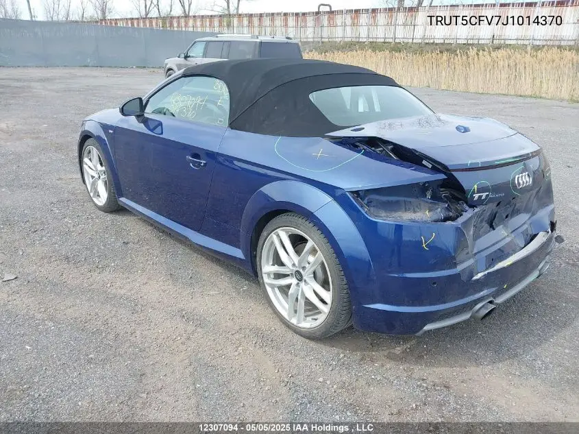 2018 Audi Tt 2.0T VIN: TRUT5CFV7J1014370 Lot: 12307094