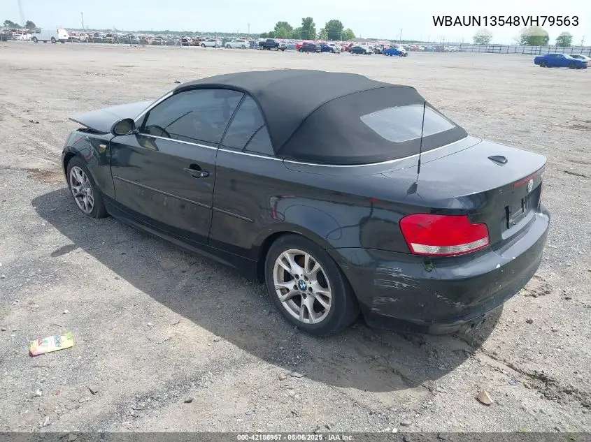 2008 BMW 128 I VIN: WBAUN13548VH79563 Lot: 42186957