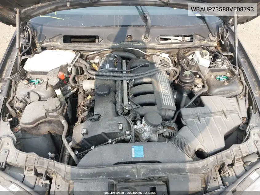 2008 BMW 128I VIN: WBAUP73588VF08793 Lot: 42422660