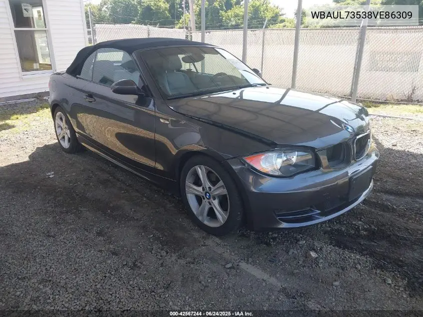 2008 BMW 128I VIN: WBAUL73538VE86309 Lot: 42567244