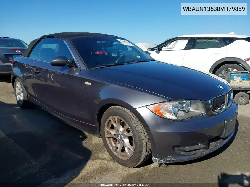 2008 BMW 128I VIN: WBAUN13538VH79859 Lot: 42608768