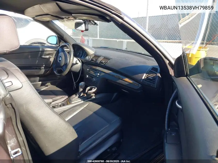 2008 BMW 128I VIN: WBAUN13538VH79859 Lot: 42608768
