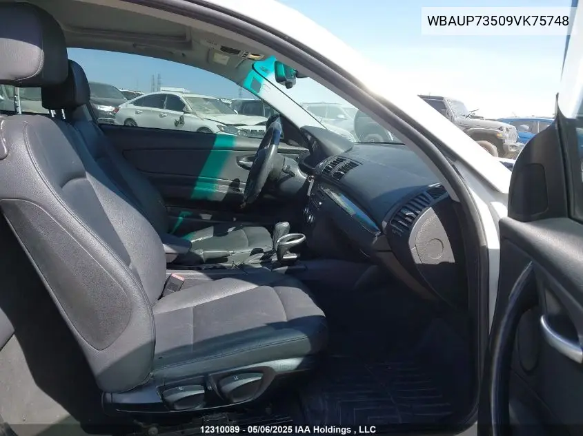 2009 BMW 128 I VIN: WBAUP73509VK75748 Lot: 12310089