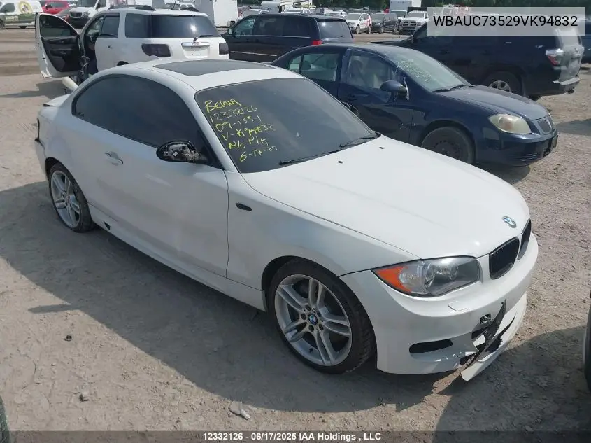 2009 BMW 135I VIN: WBAUC73529VK94832 Lot: 12332126
