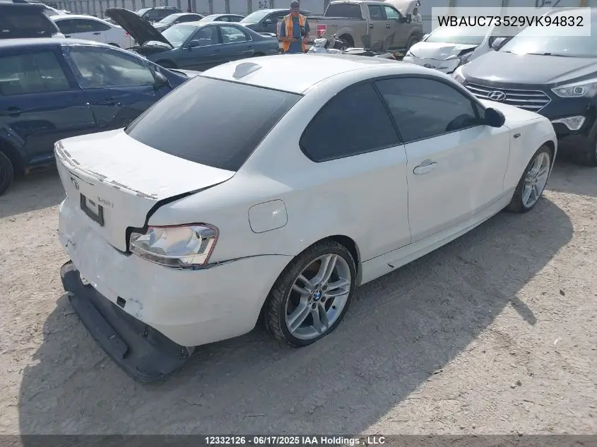 2009 BMW 135I VIN: WBAUC73529VK94832 Lot: 12332126