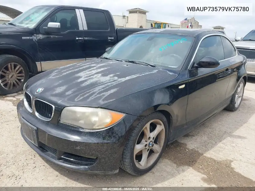 2009 BMW 128I VIN: WBAUP73579VK75780 Lot: 42198035