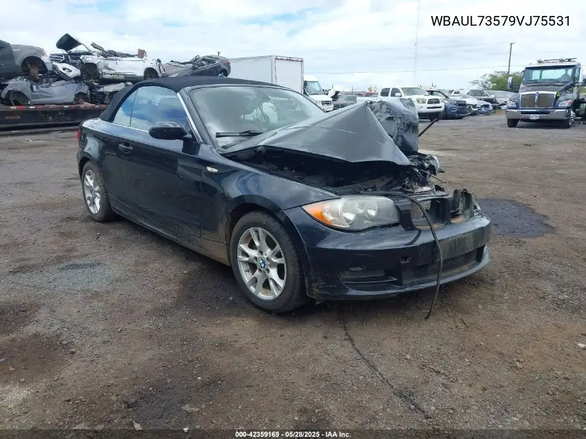 2009 BMW 128I VIN: WBAUL73579VJ75531 Lot: 42359169