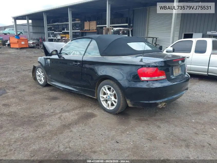 2009 BMW 128I VIN: WBAUL73579VJ75531 Lot: 42359169