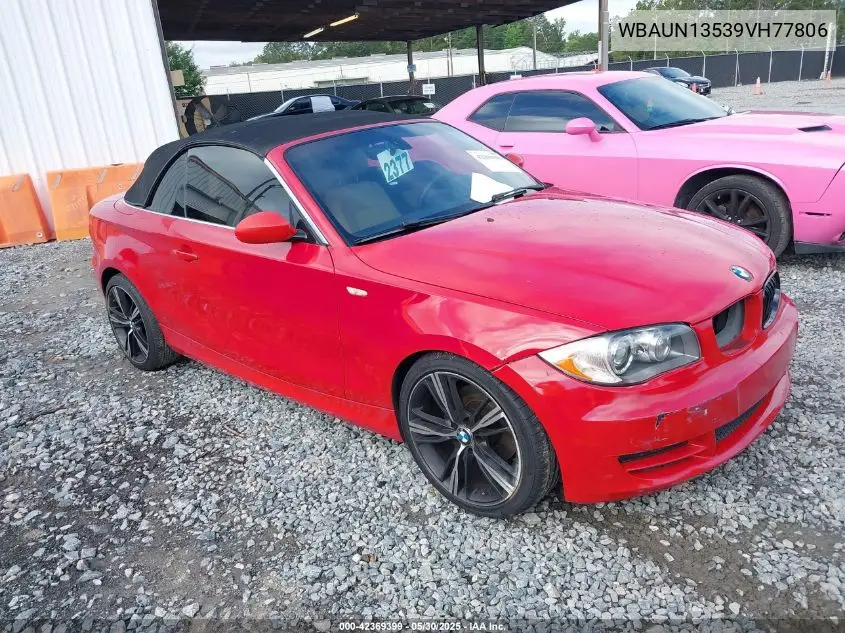 2009 BMW 128I VIN: WBAUN13539VH77806 Lot: 42369399