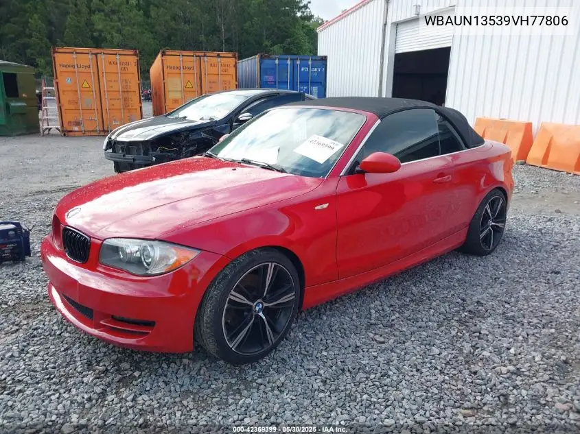 2009 BMW 128I VIN: WBAUN13539VH77806 Lot: 42369399