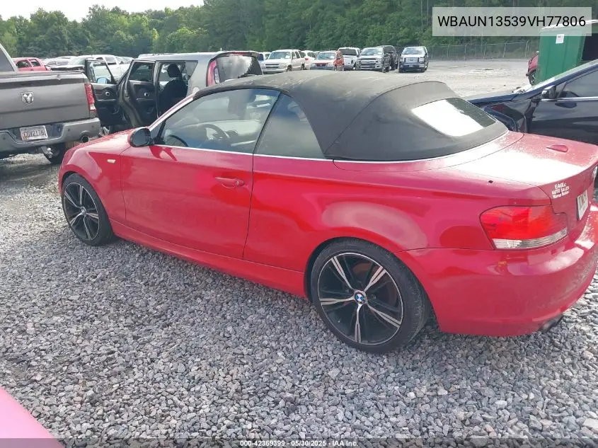 2009 BMW 128I VIN: WBAUN13539VH77806 Lot: 42369399